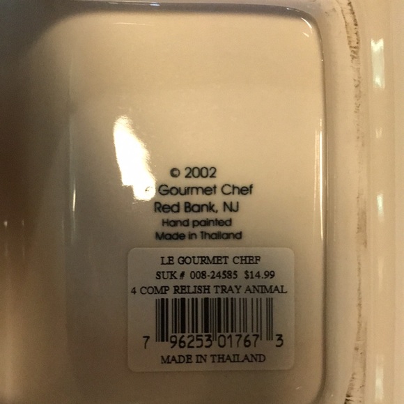 Le Gourmet Chef 2002 4 Section Serving Tray with fashion ladies faces - Picture 5 of 8